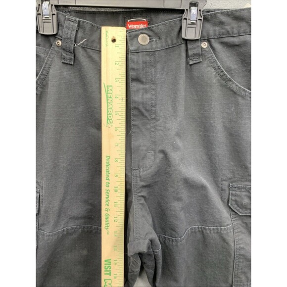 Wrangler RIGGS Workwear Mens Ripstop Ranger Cargo Pants Black Preloved Sz 38X30 - Picture 6 of 16